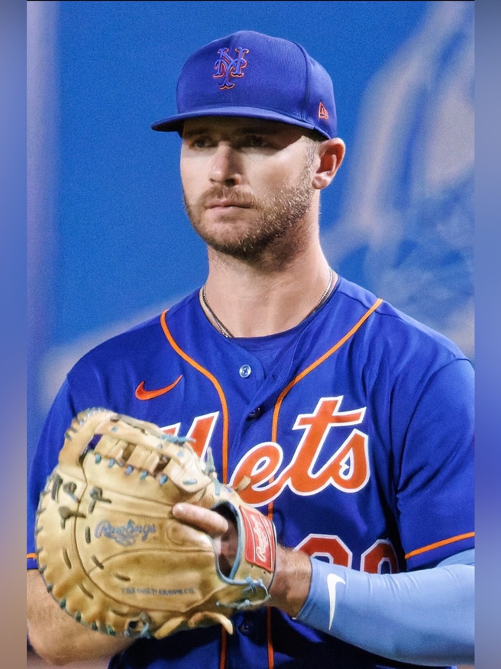 New York Mets Pete Alonso #20 Blue Alternate Nike MLB Authentic Baseball Jersey